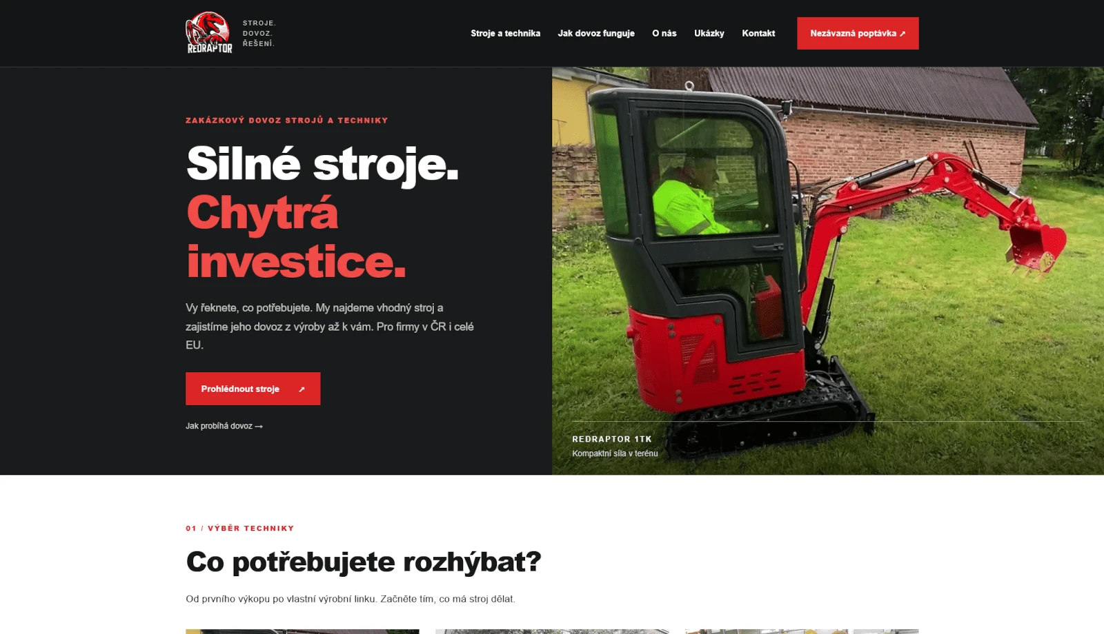 Náhled webu RedRaptor.cz