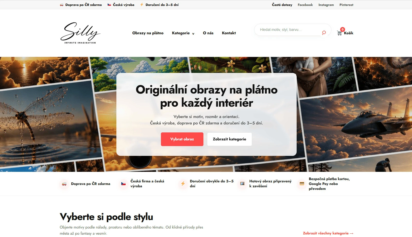 Náhled webu Silly.cz